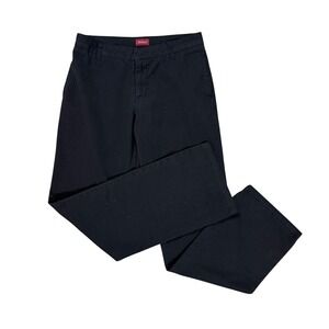 VTG Dickies Womens Size 5 Black Work Pants Straight Leg Punk Goth Grunge Skater